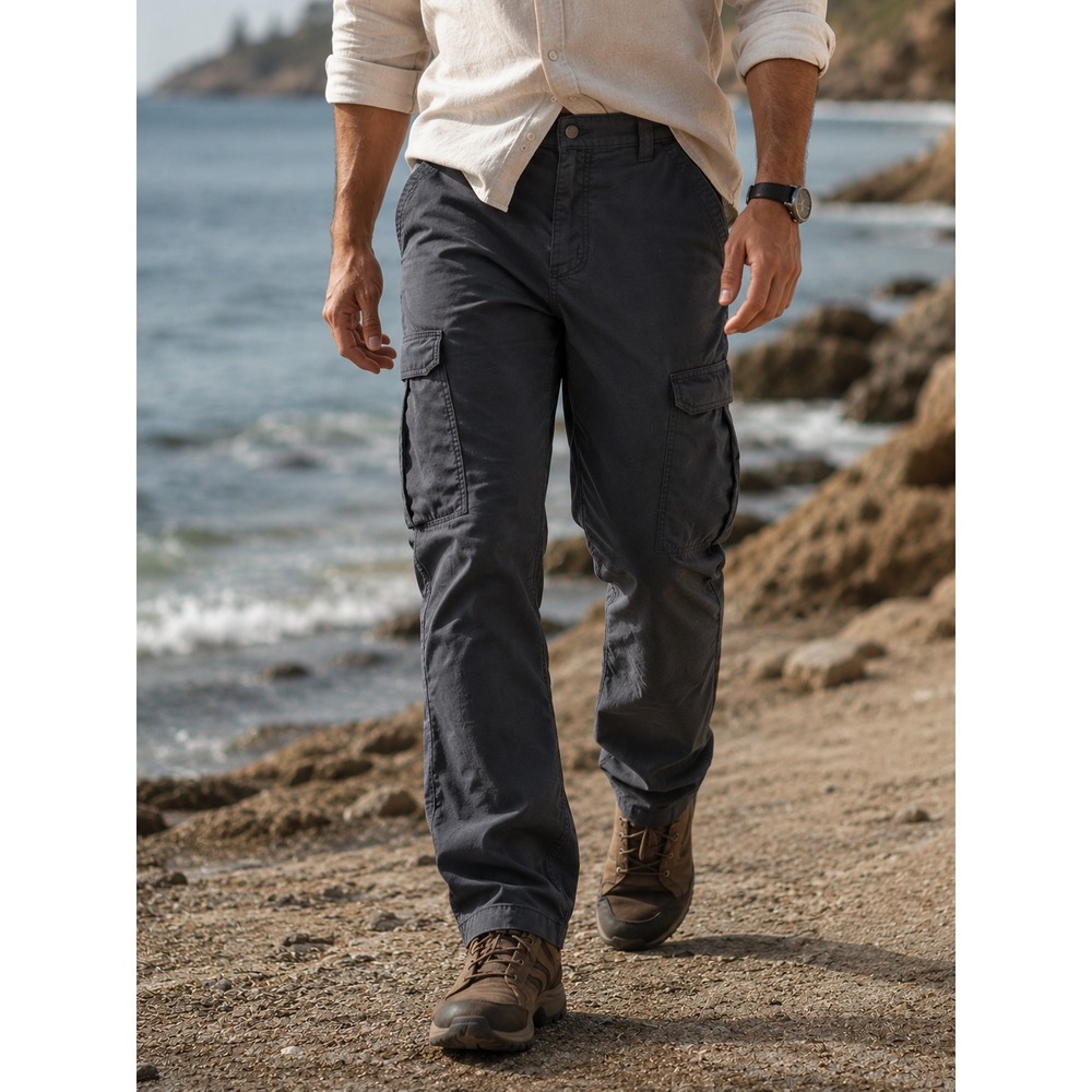 Carhartt Force Relaxed Fit Cargo Pants Mens 40x34 Gray Ripstop Work Trousers
